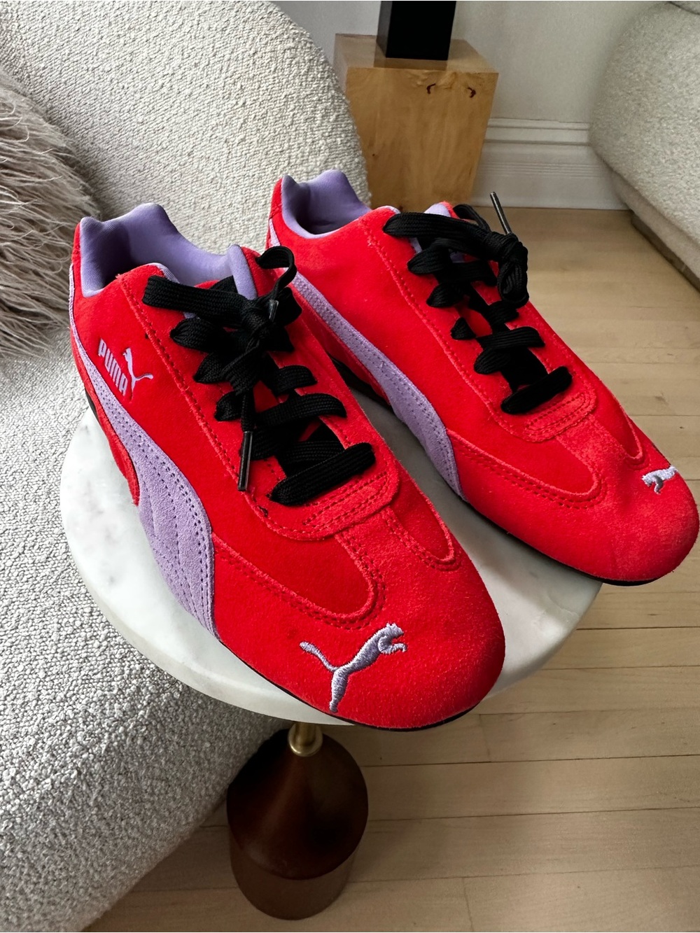 PUMA - Women Speedcat OG Sneakers 42 PUMA RED/LAVENDER ALERT - Picture 3 of 6